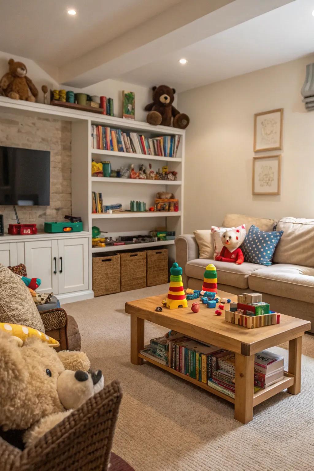 Toys add charm.