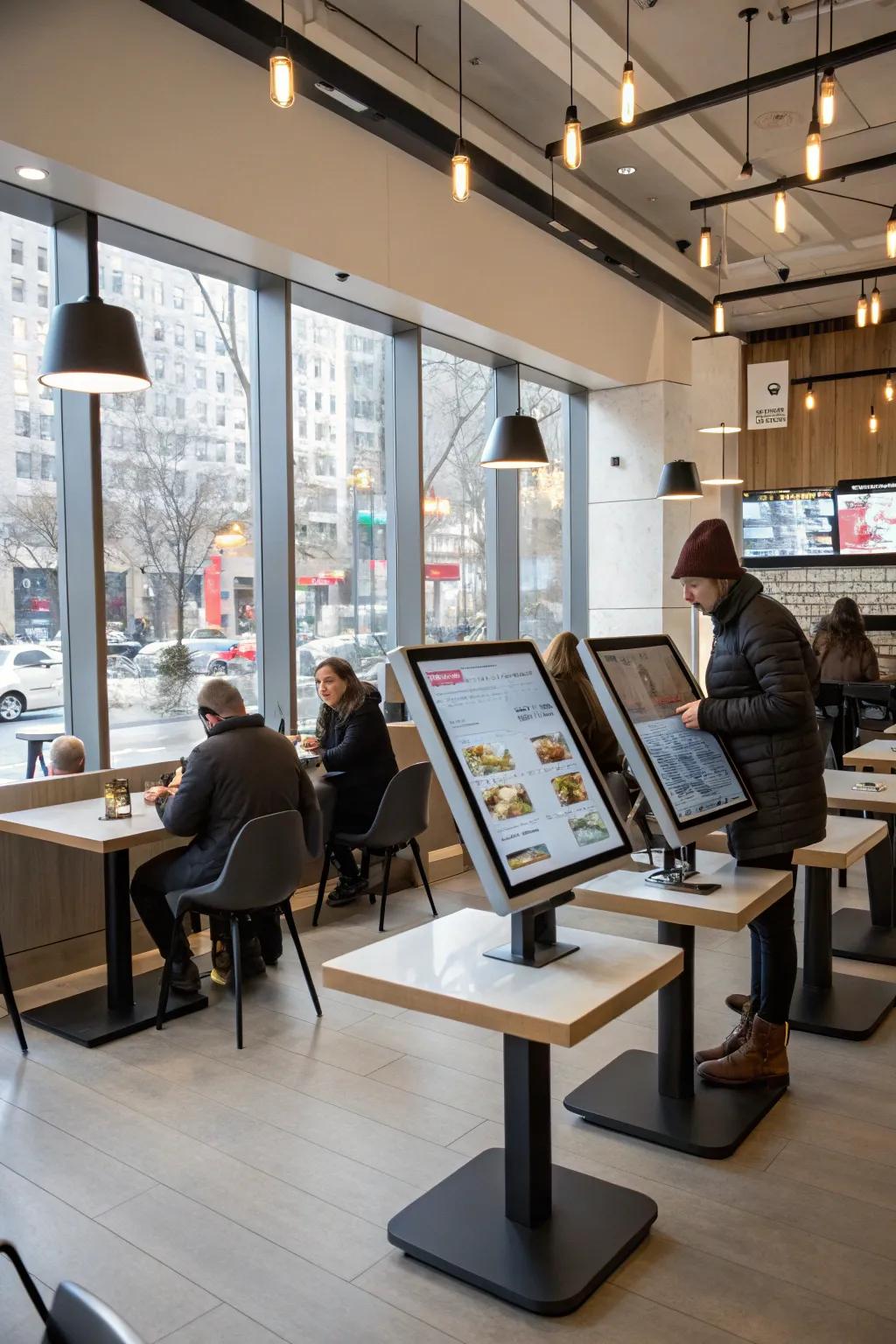 Improve patron communication with technological displays.