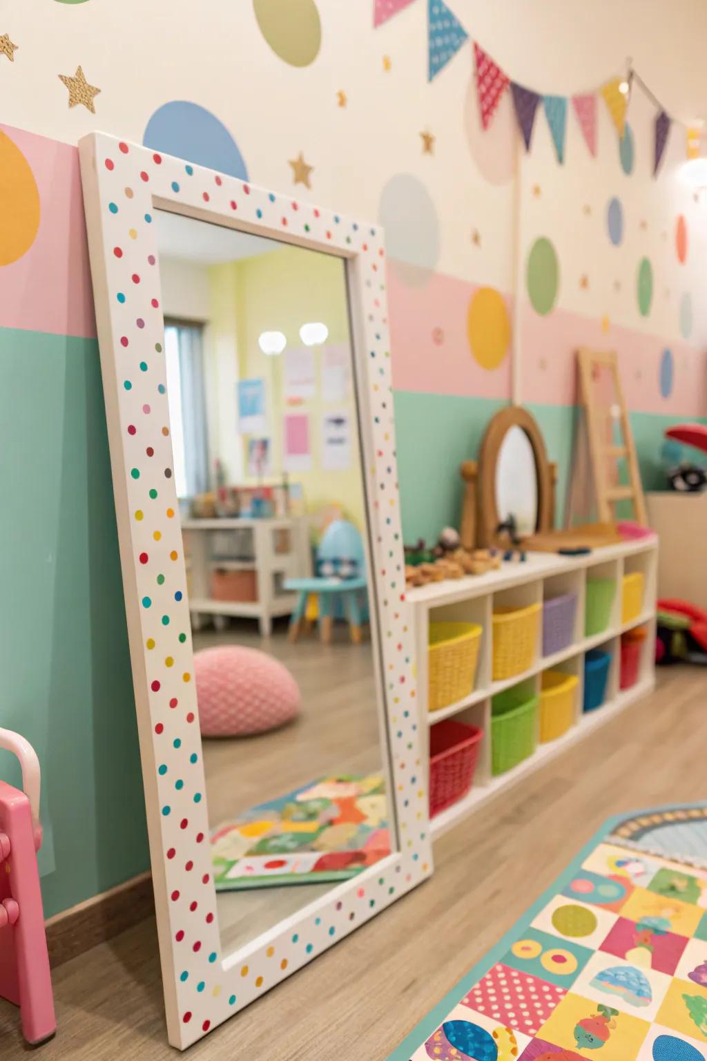 Playful accents bring a cheerful vibe.