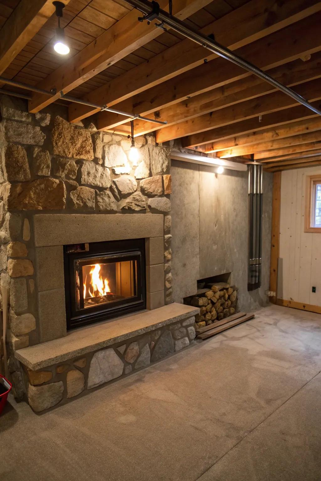 A heat source makes it warm.