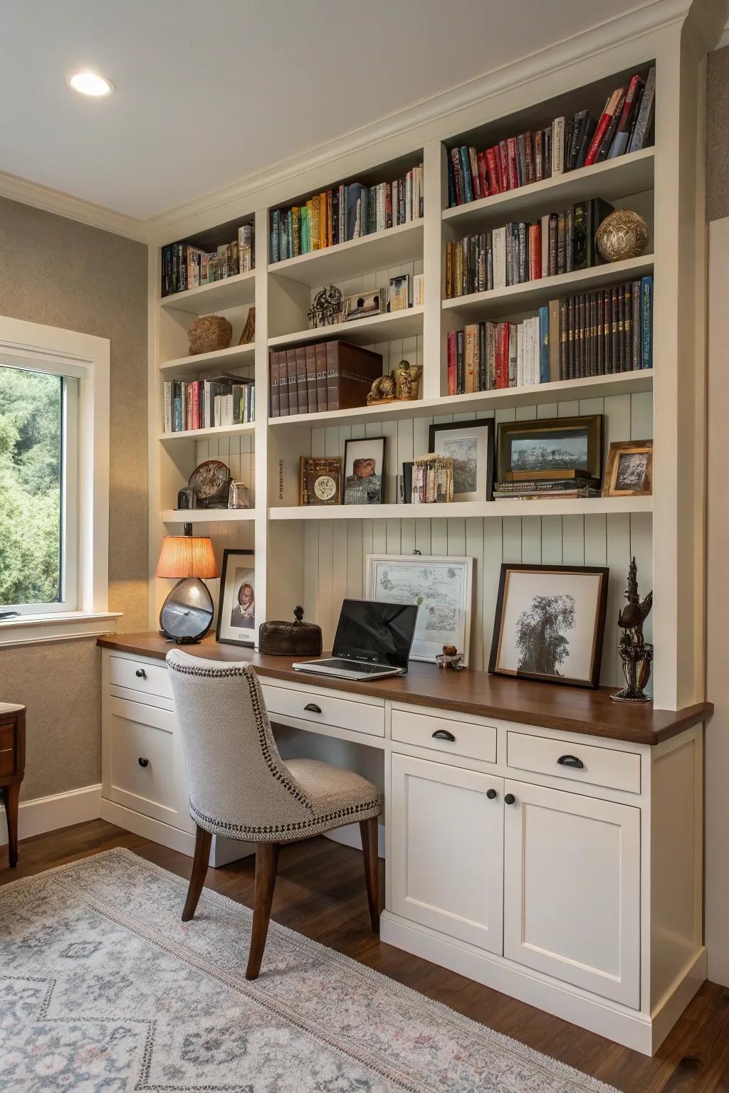 Create a personal library in your office.