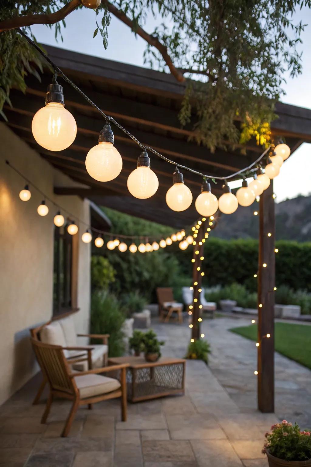 Sphere lights offer a quirky, bold lighting feature with a gentle shimmer.