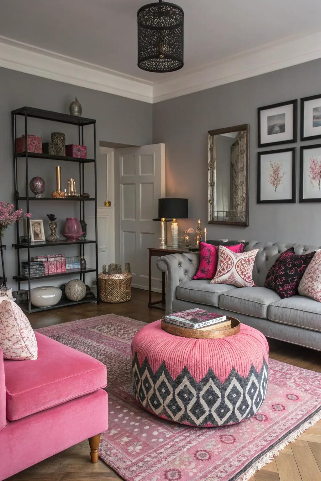 Eclectic decor adds intrigue and invitation.