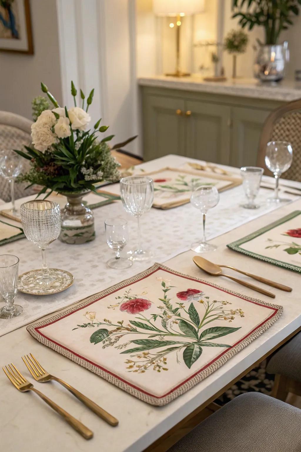 Timeless floral aesthetics infuse enduring elegance into your tablescape.