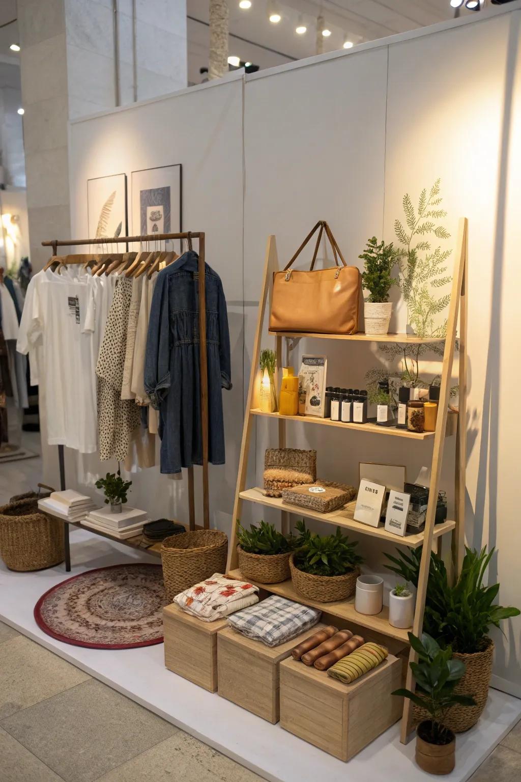 Displays draw customers into a narrative.