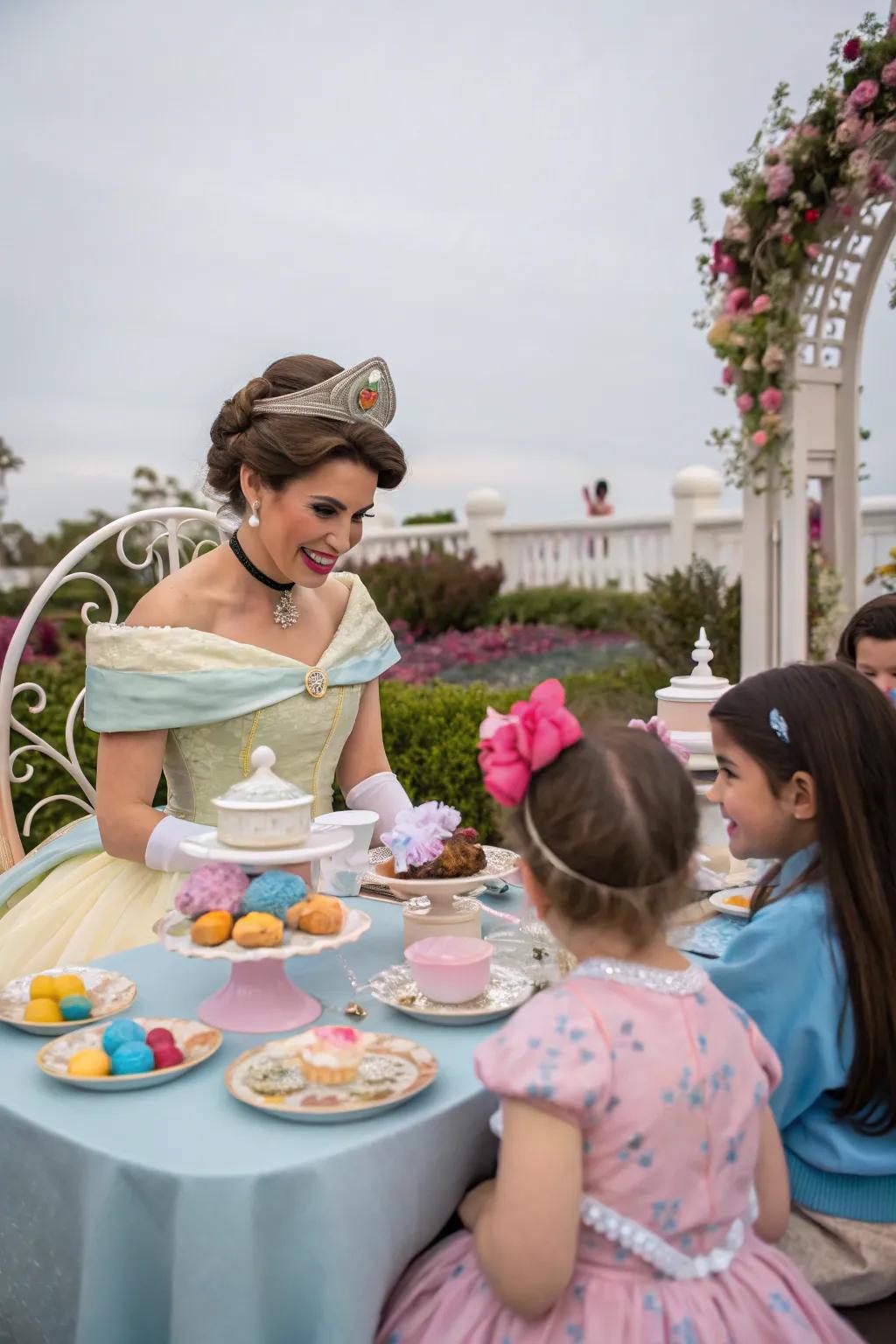 A surprise guest brings joy to the celebration.