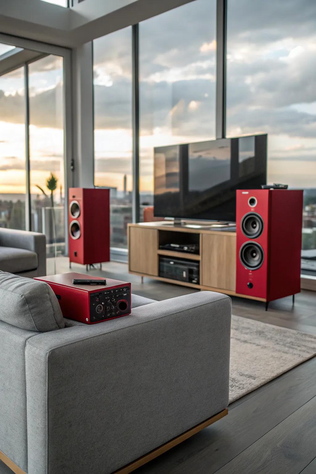 Tech components blend seamlessly into a modern color scheme.