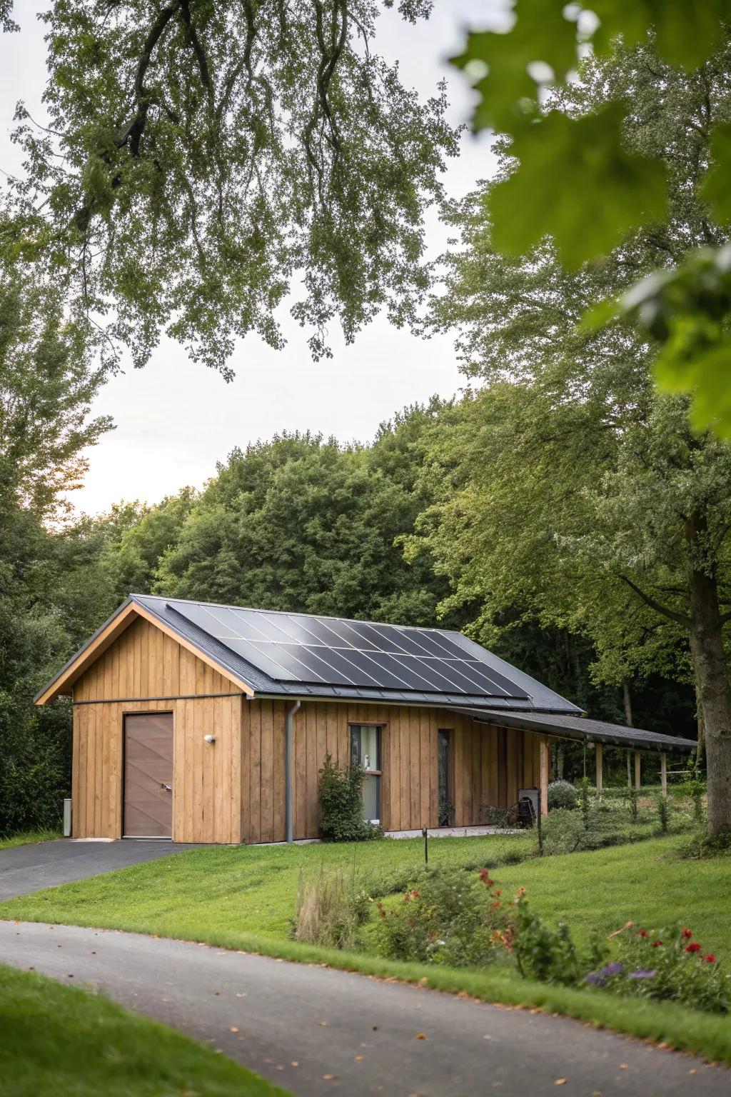 Sun power is a solid power option for your bunkhouse.