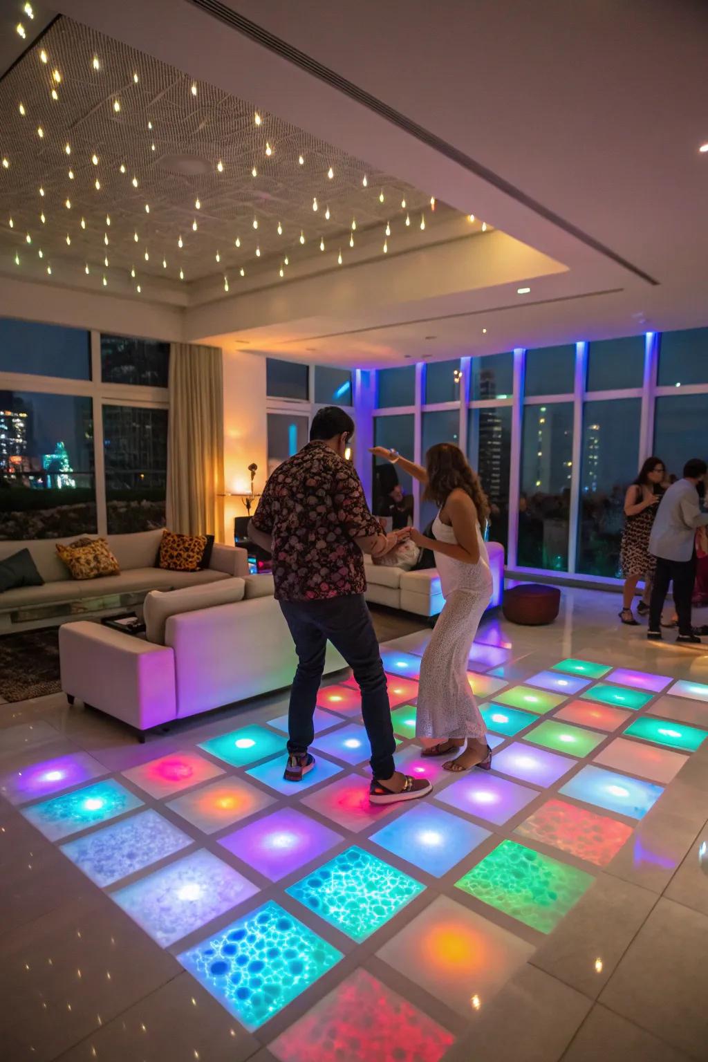 Dance the night away with an energetic dance party.