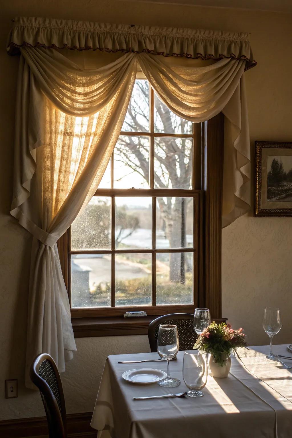 A light accent offers a subtle and elegant window solution.