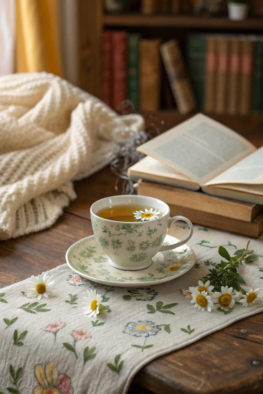 Wind down with tea to complete your spa day.