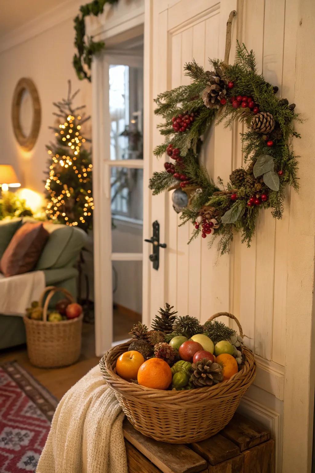 Seasonal touches create a current and welcoming home.