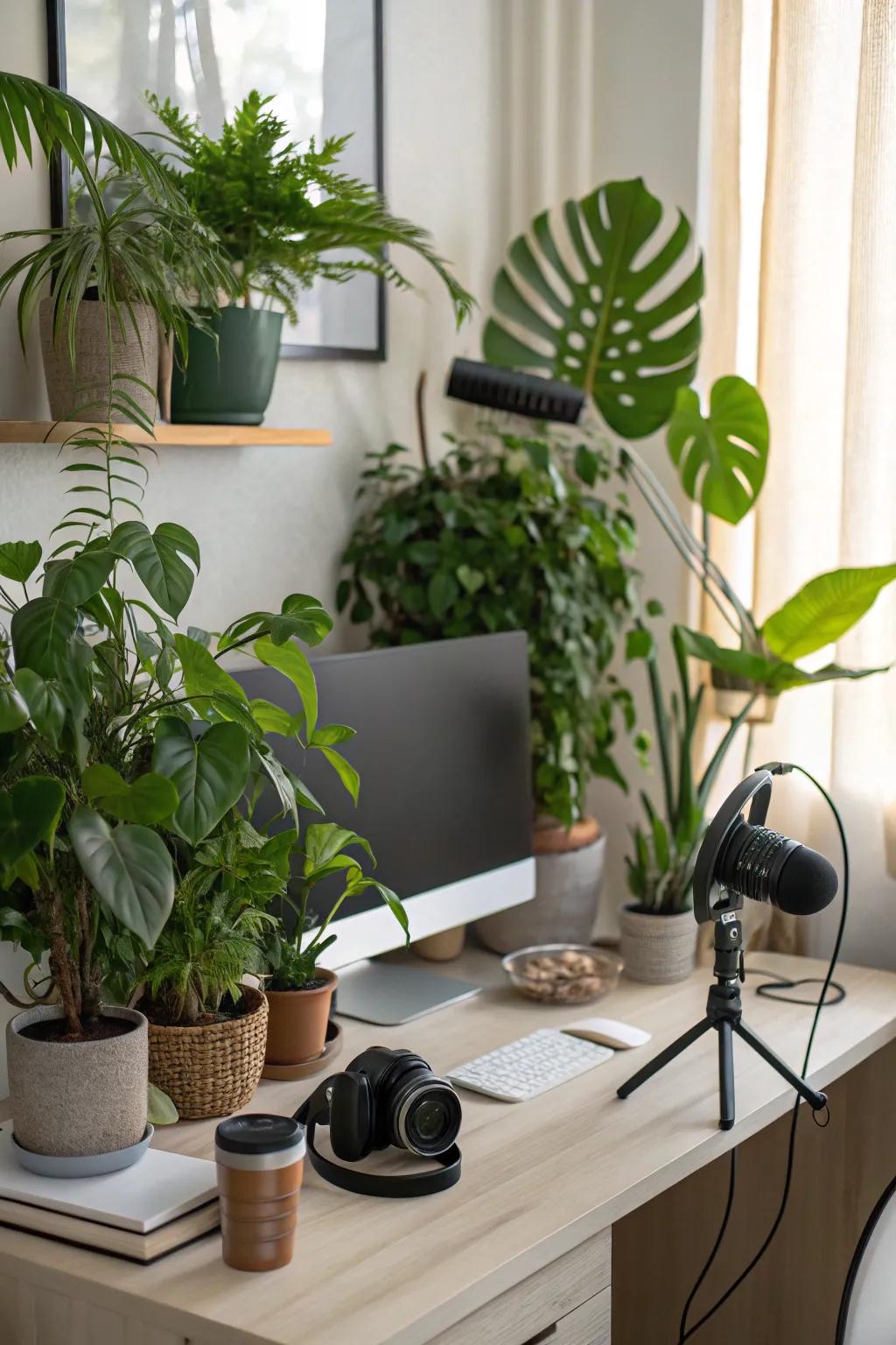 Engage nature with ecologically considerate features.