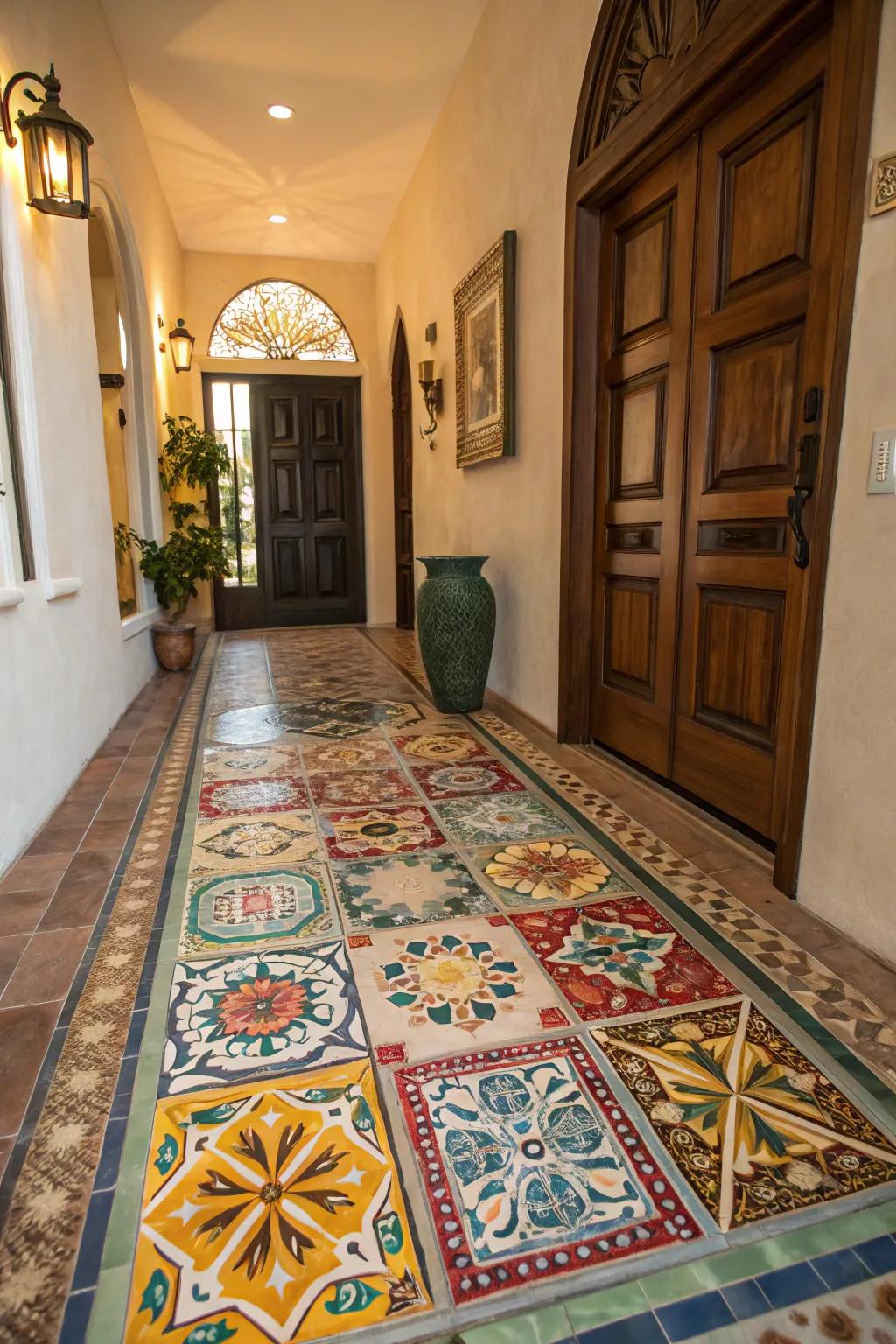 Add style and durability with an Andalusian ceramic rug.