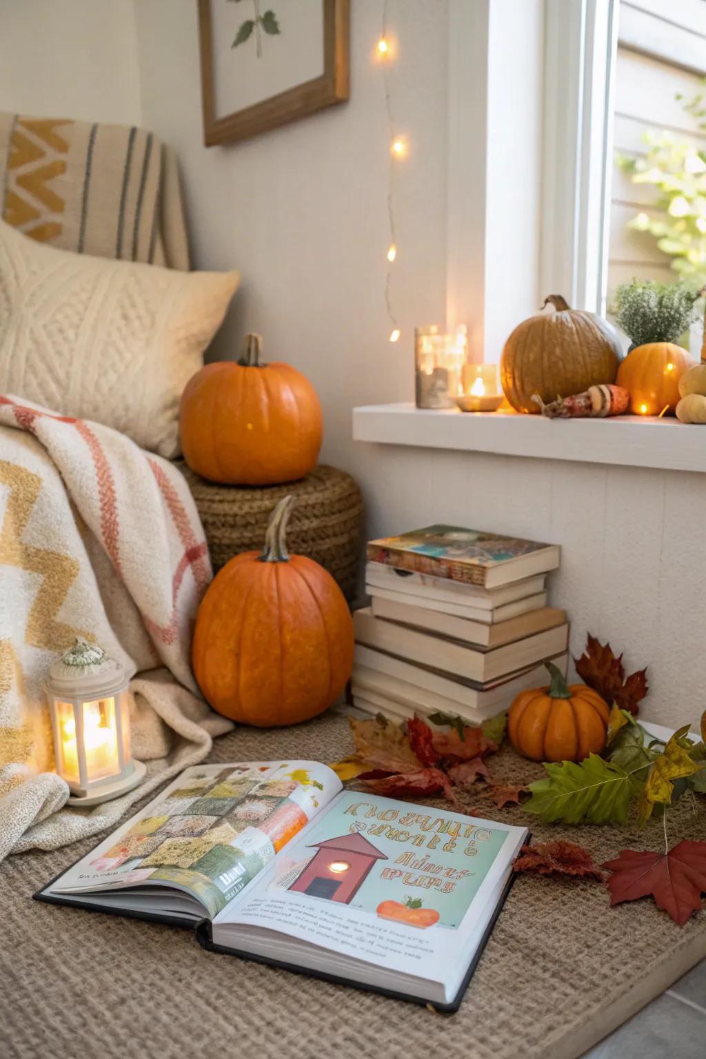 Combine storytime with the charm of autumn.
