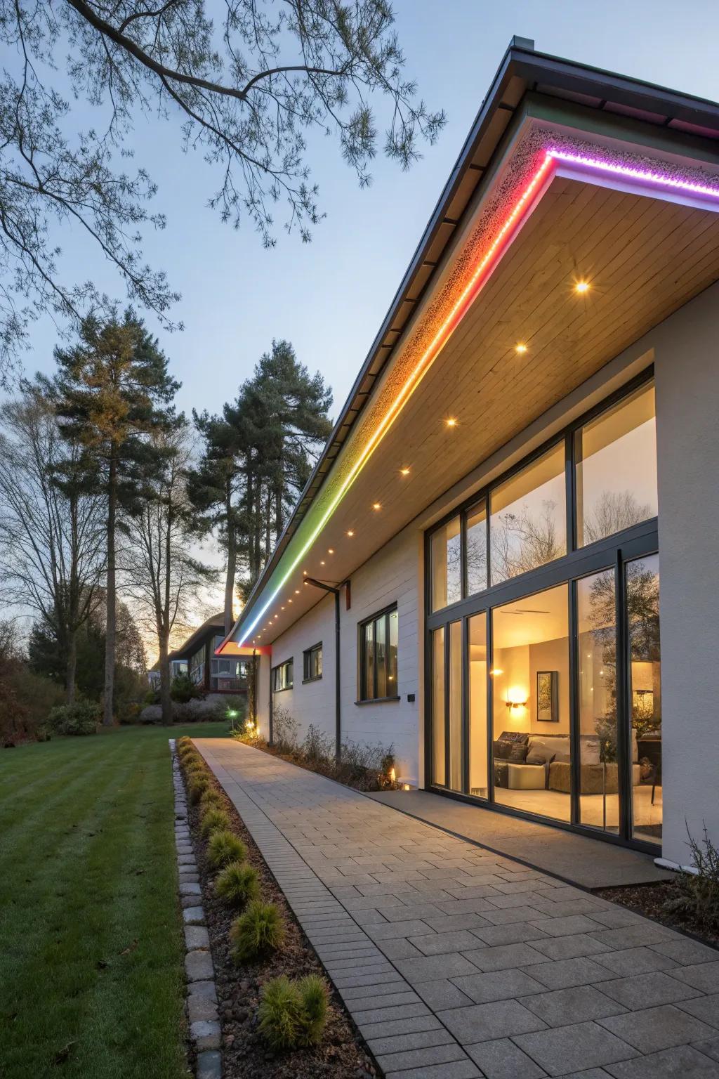 LED strip lighting delivers adaptable and imaginative illumination options.