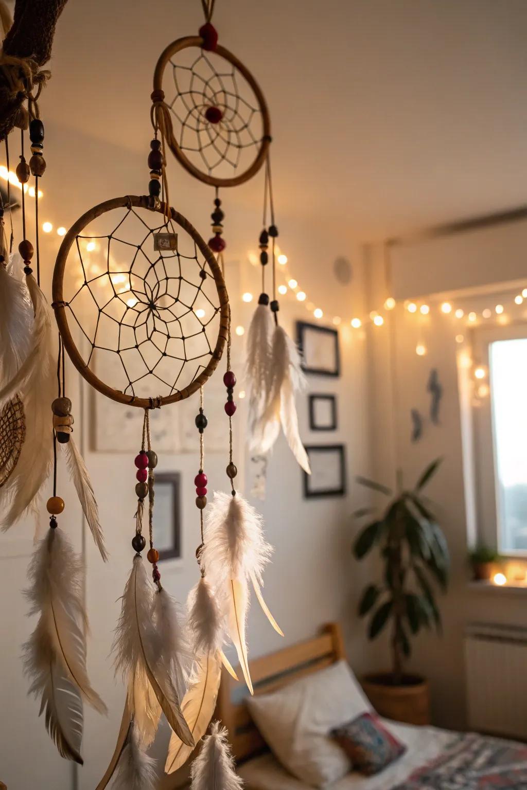Sleep filters add a whimsical, bohemian touch to your decor.