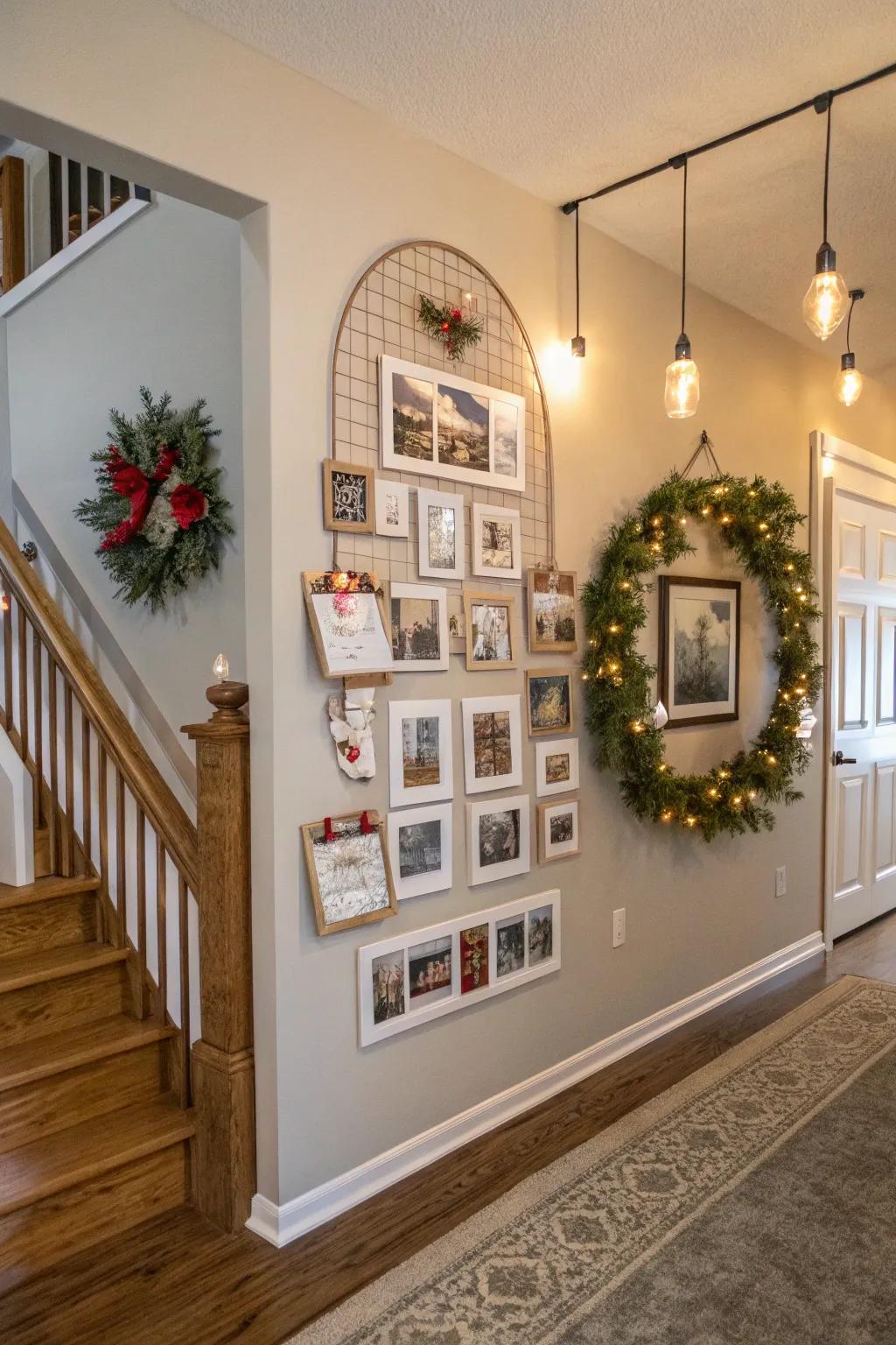 A dynamic seasonal changing display keeping the wall lively.