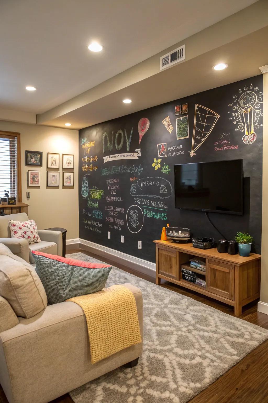Board walls offer a canvas for creativity and interaction.