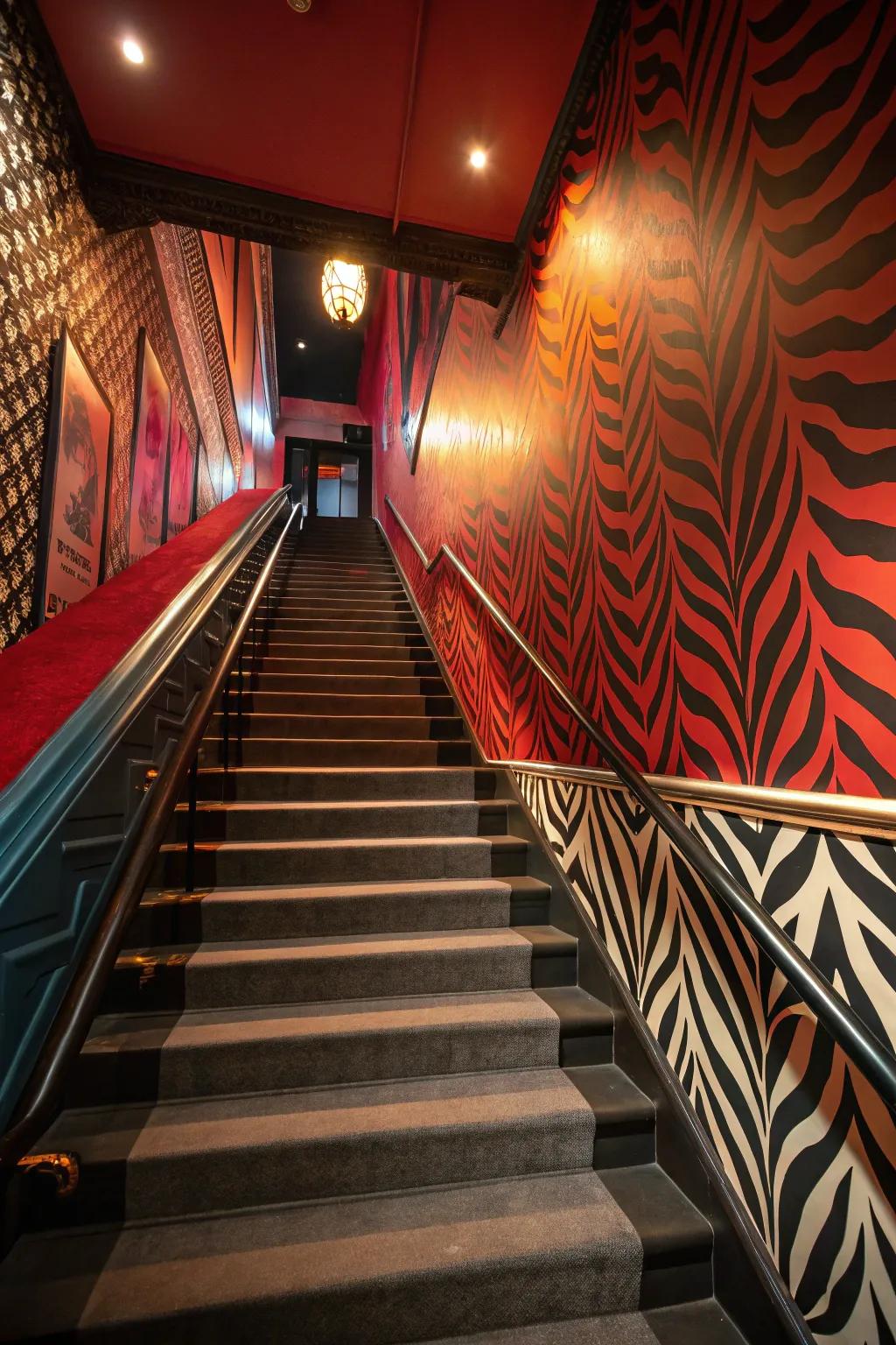 Conjure drama through striking colors.