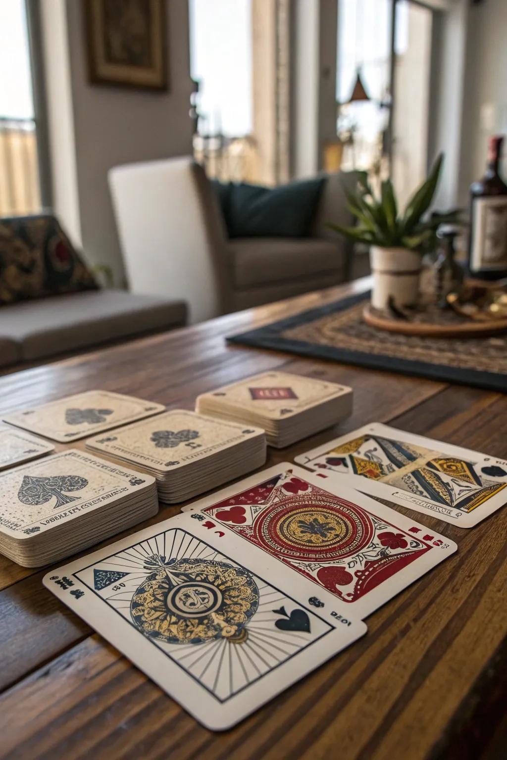 Personalized playing cards for a playful and memorable wedding favor