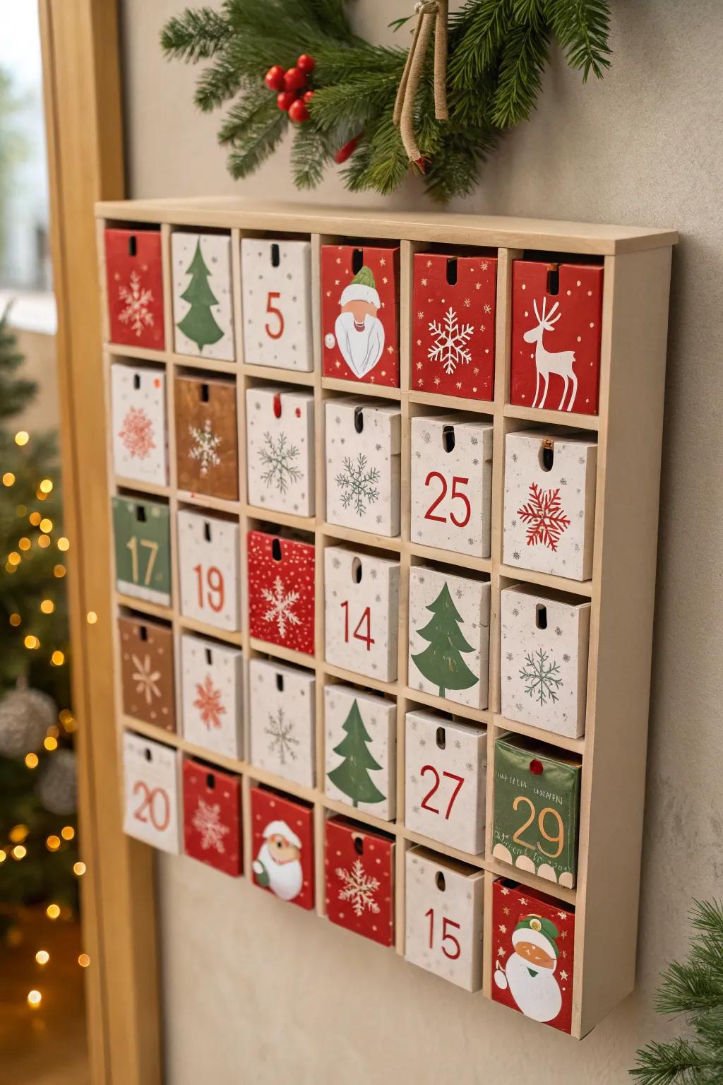 A delightful countdown adds eagerness to the Yuletide season.