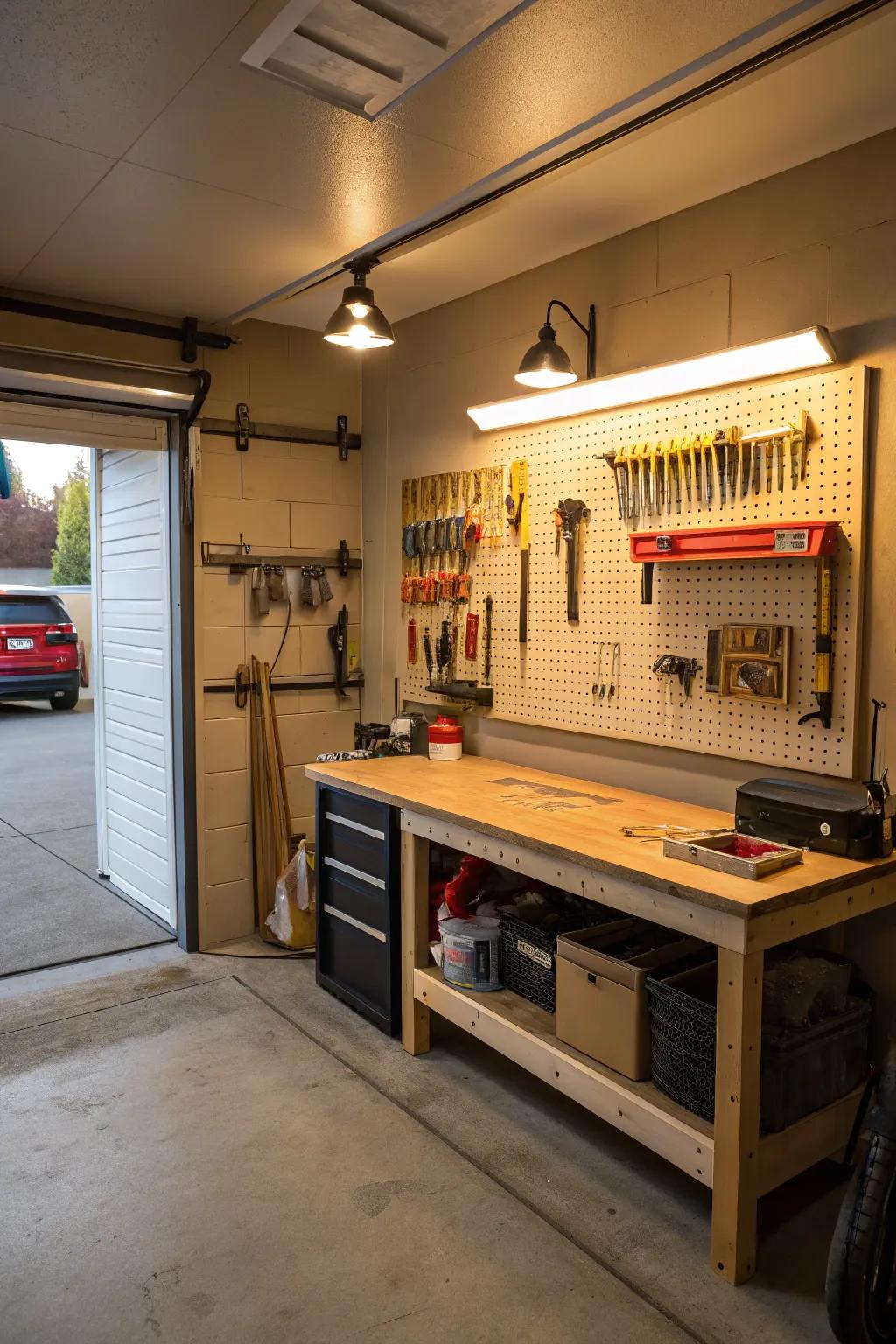 Create a workshop corner to spark your creativity and bring your projects to life.