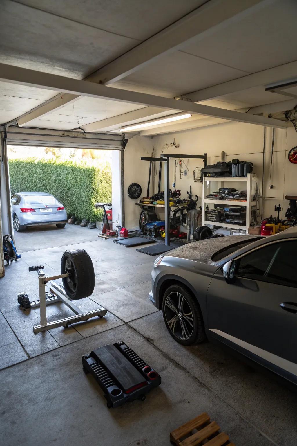 Multipurpose zones add versatility to your garage.