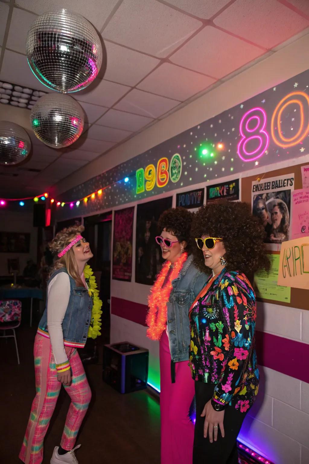 Travel back to the 80s with a bright and bold neon birthday celebration.