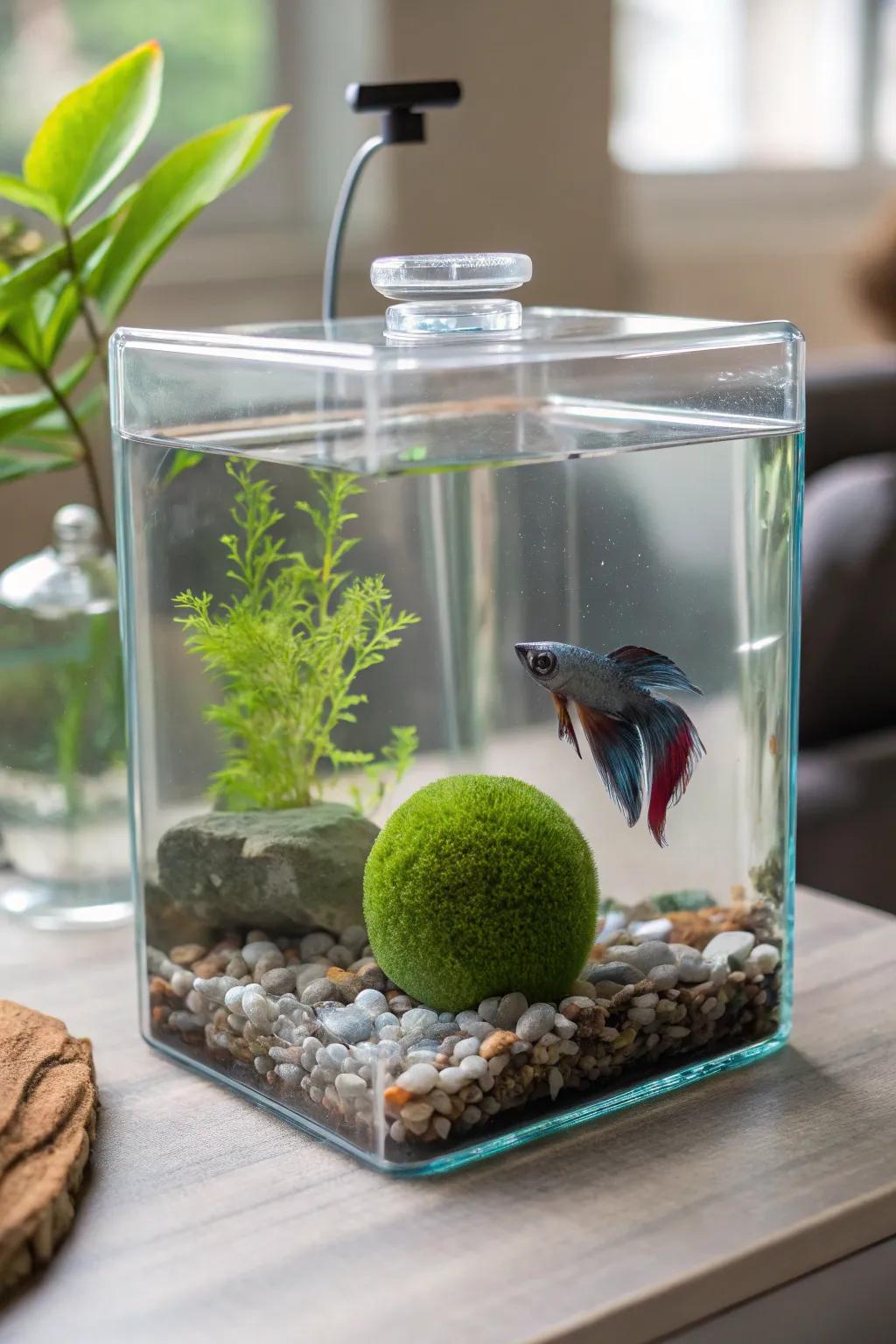 Embrace streamlined chic with a simple, pristine layout.