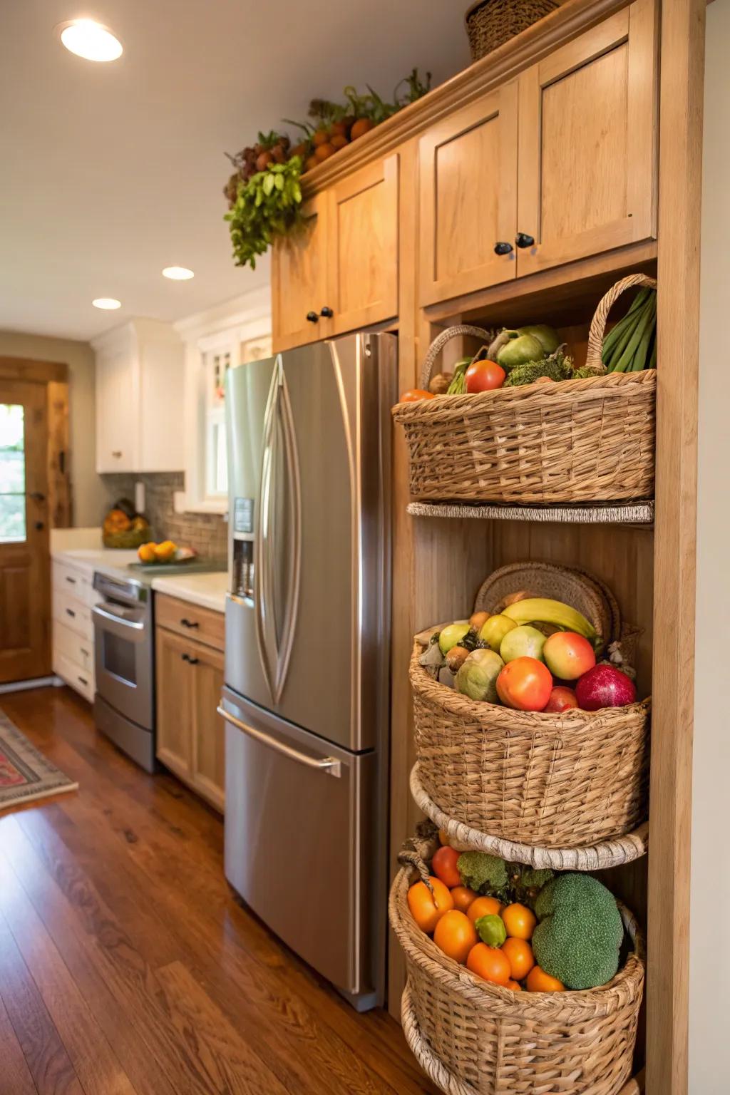 Ornamental containers offer a delightful and useful storage option.