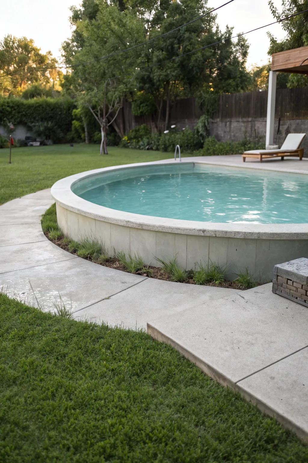 Solid bases provide a firm and stable foundation for your pool.