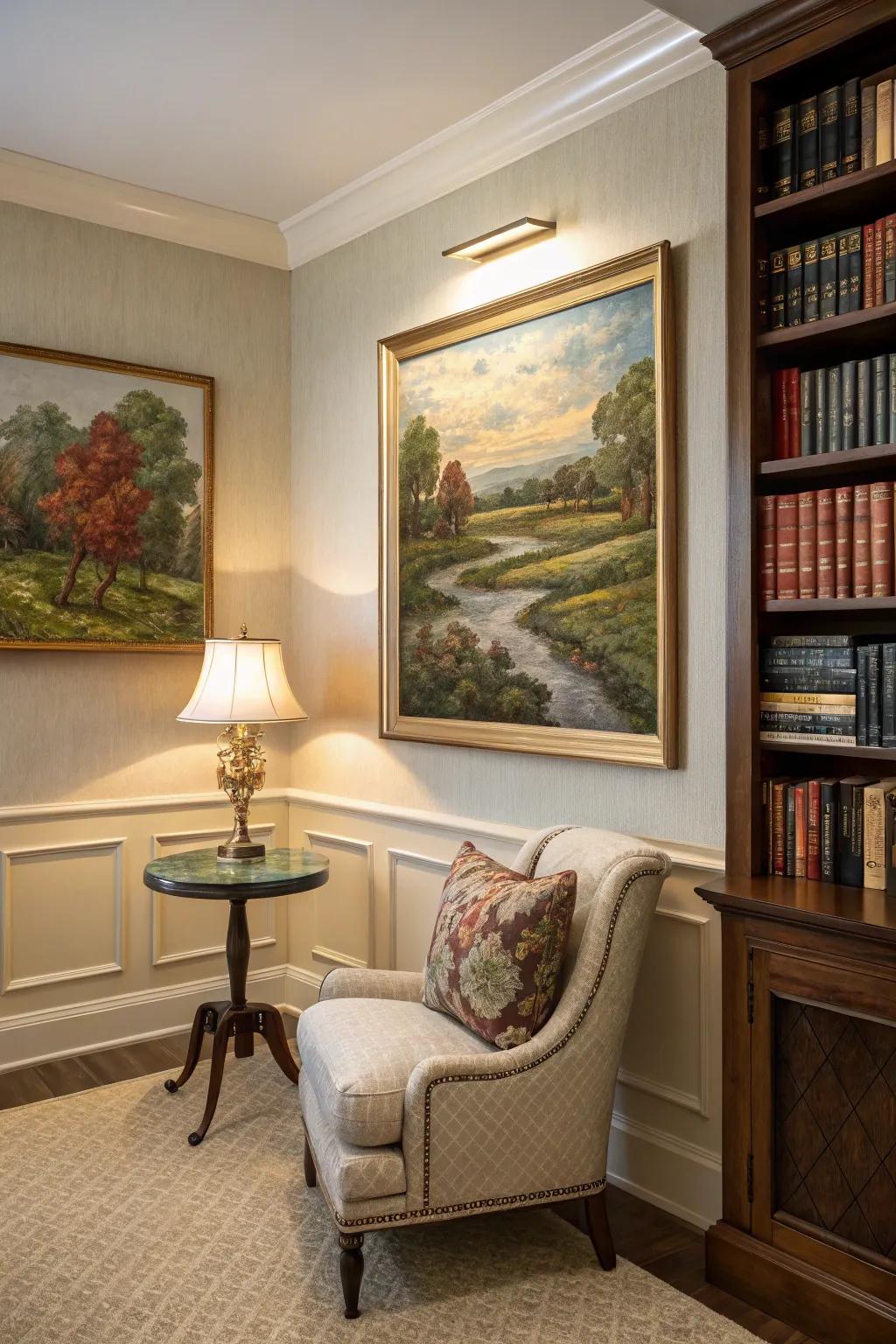 A scenic image uses the S-shape to simulate movement.