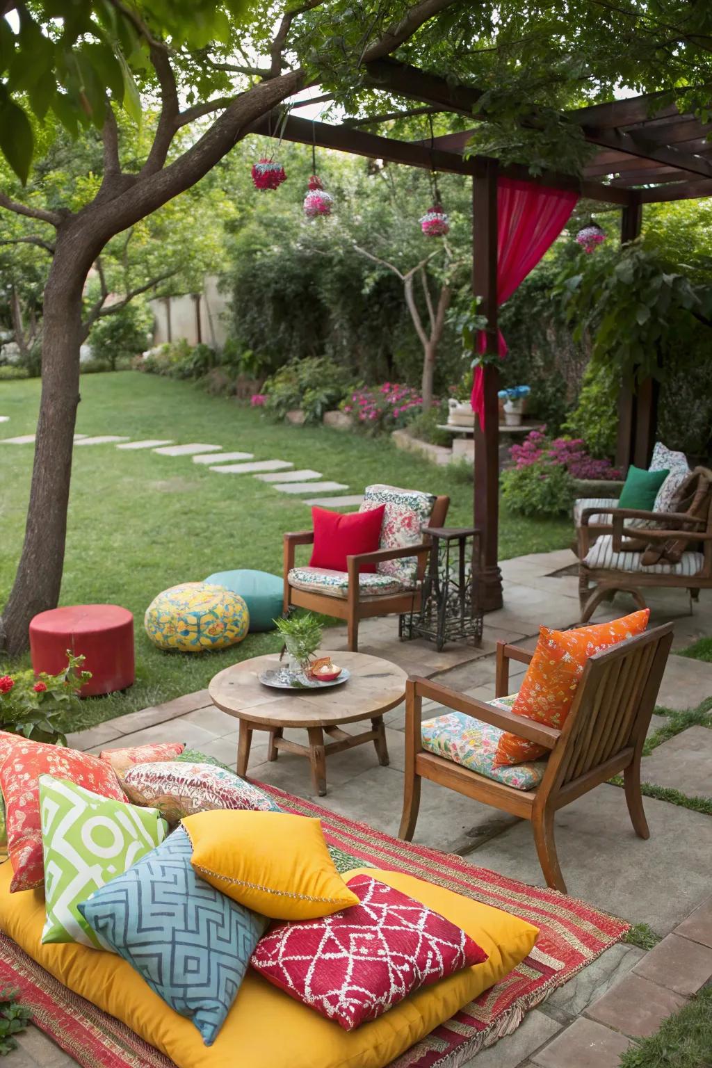 A snug seating arrangement sets the stage for leisure and deep conversations.