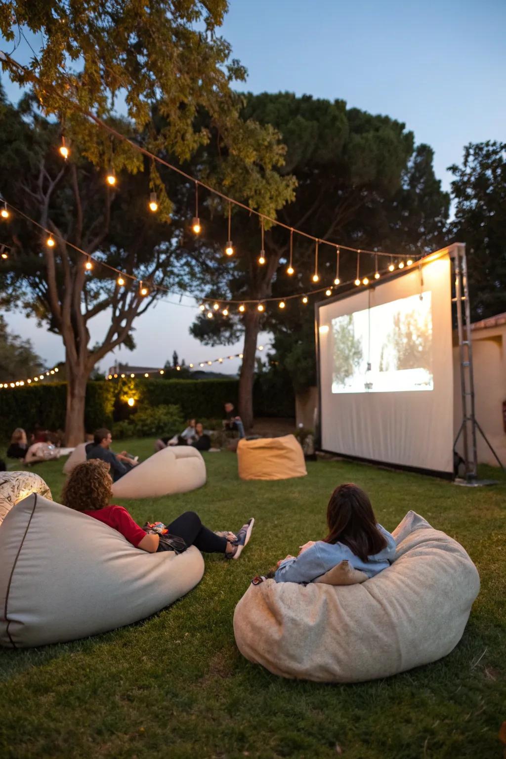 Bean bags deliver exceptional comfort, letting you dissolve into your movie night.