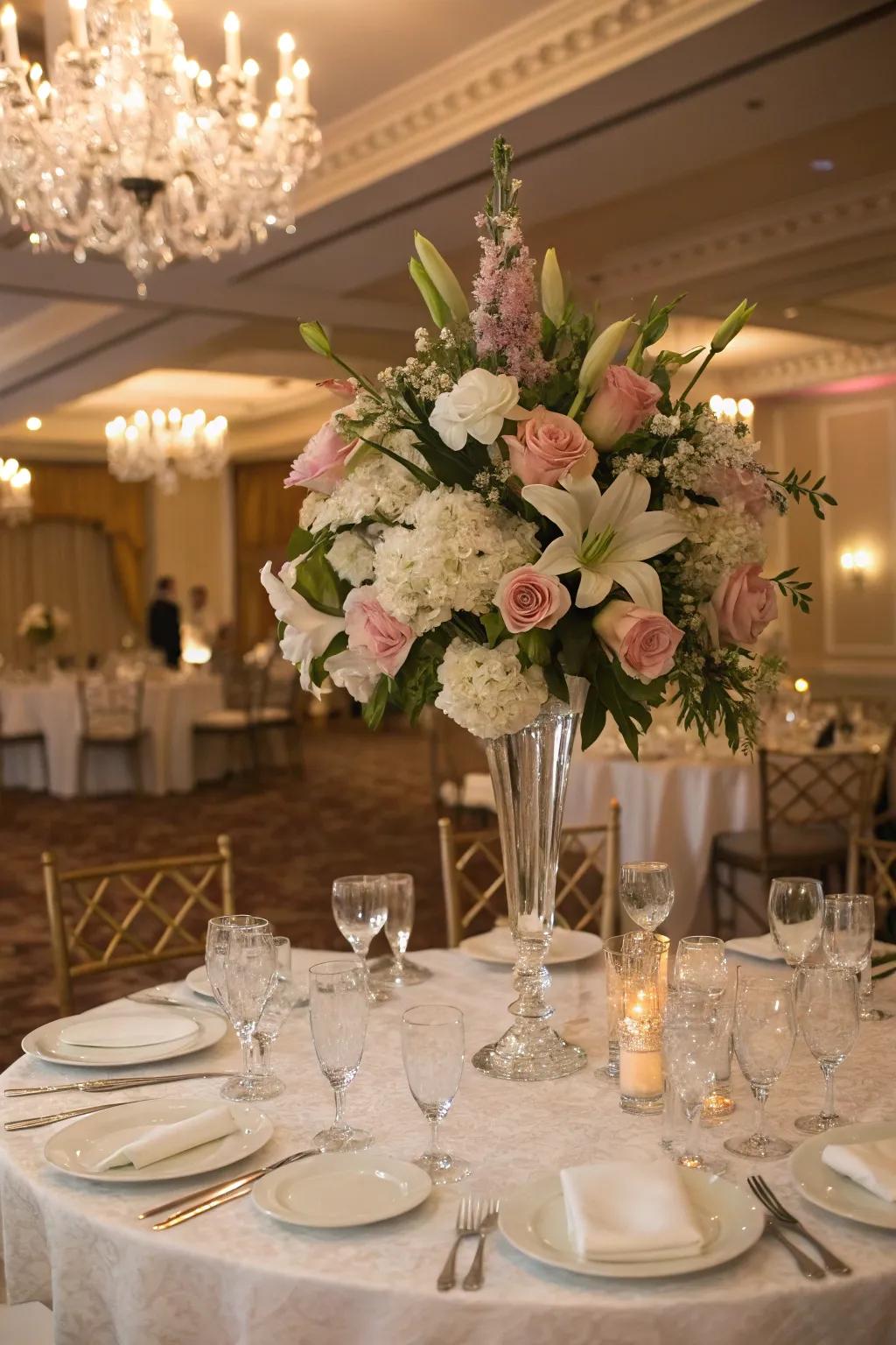 Create a statement with impressive botanical displays.