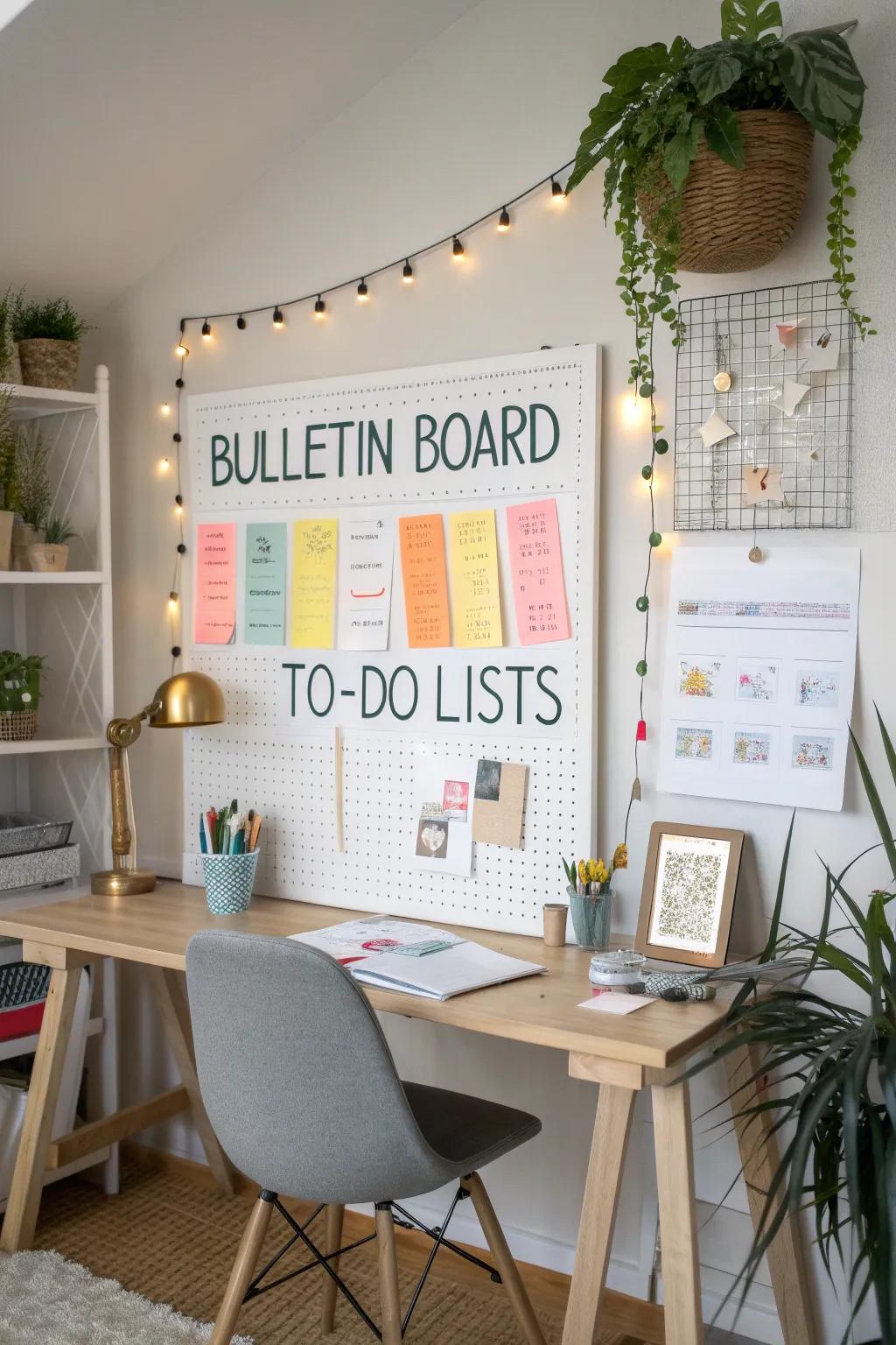 Bullet journal designs bring structure to your decor.