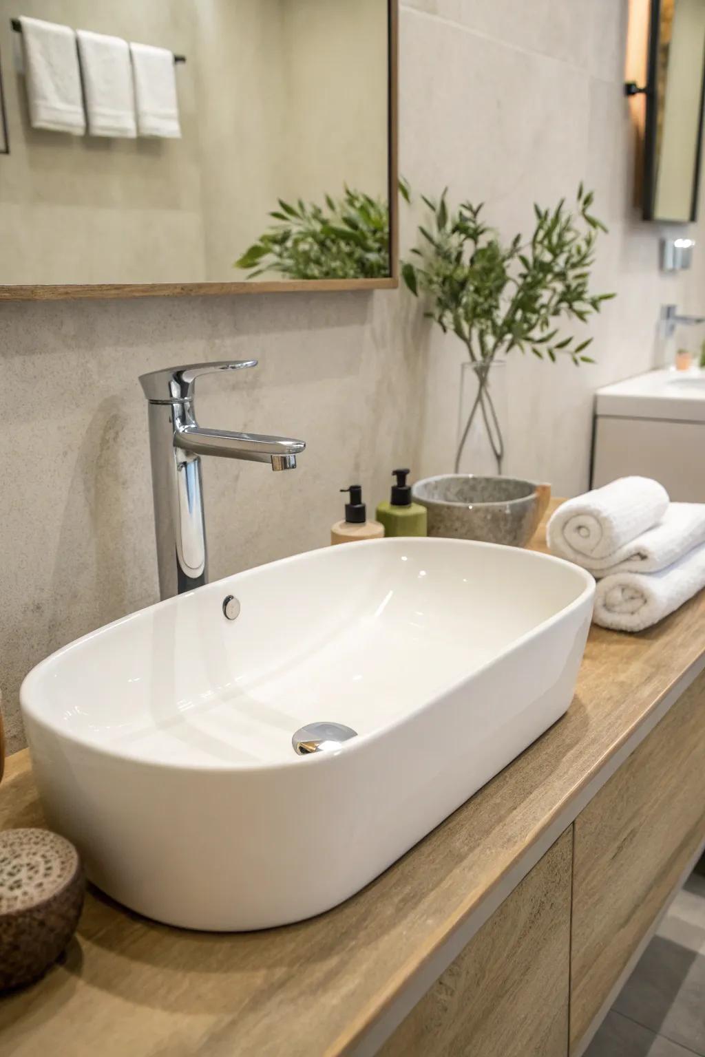 Simple elegance with sleek lines and silky surfaces.