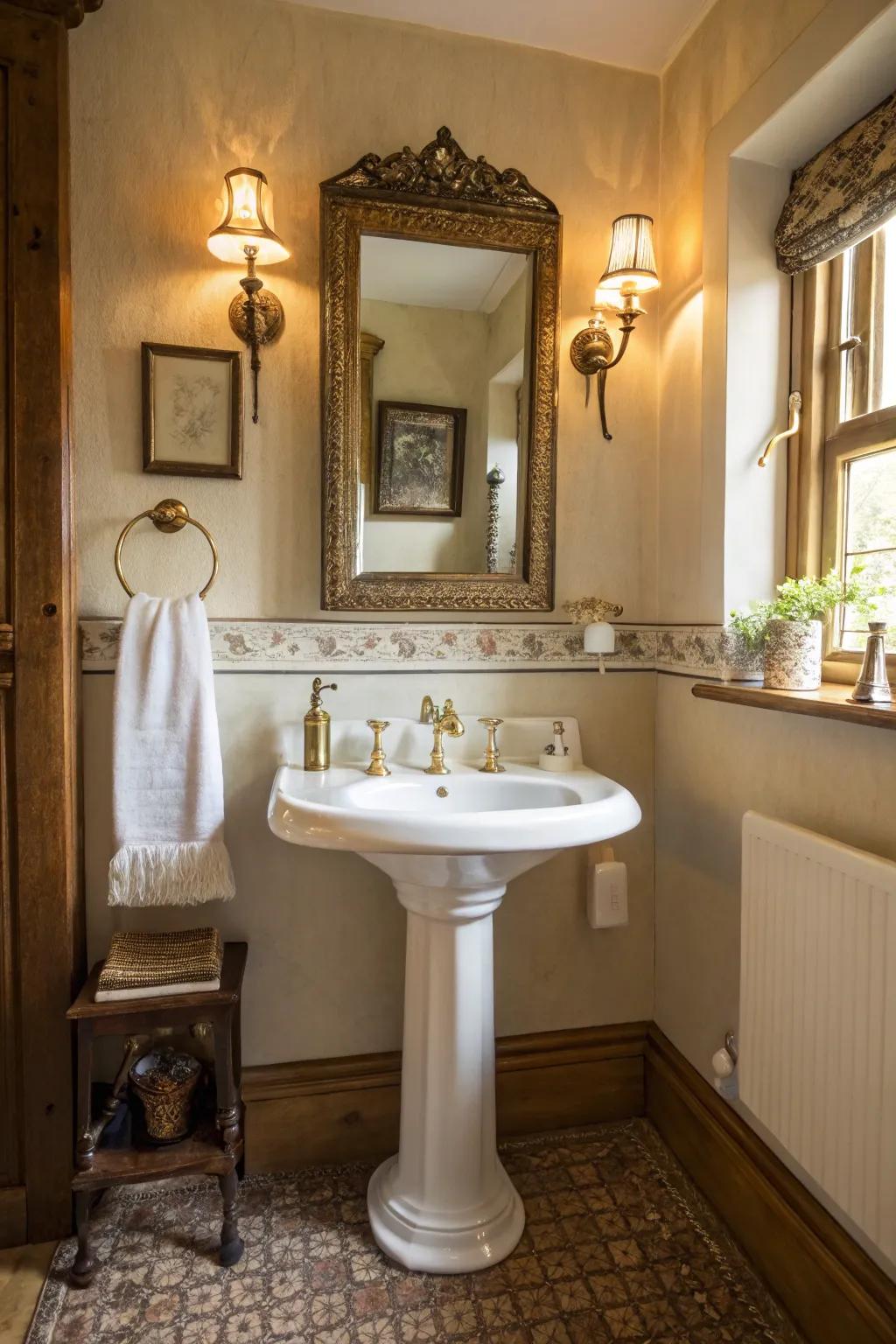 Cultivate a lasting impression with retro elements.
