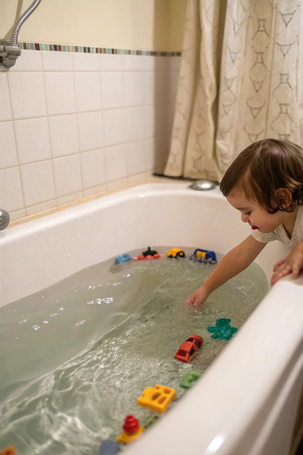 Transform bath time into an enthralling treasure hunt.