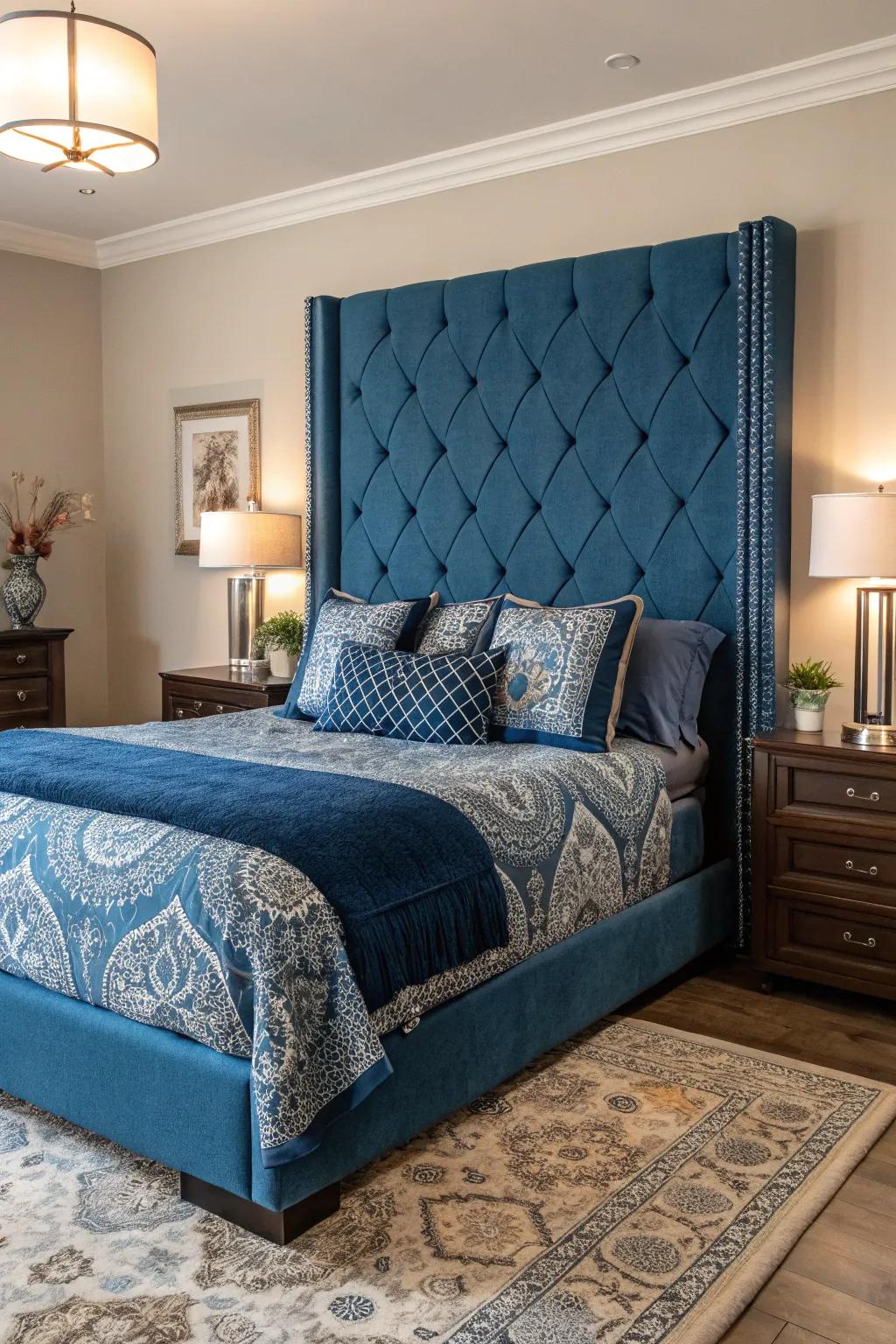 A standout headboard can completely revolutionize the ambiance of your bedroom.