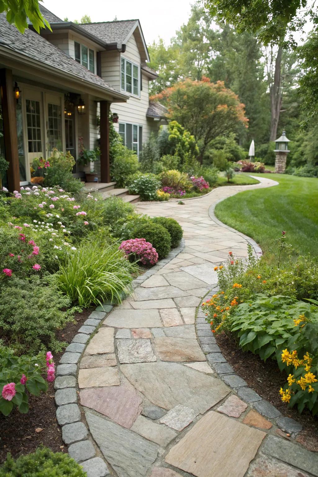 Design alluring pathways that welcome and guide individuals through your garden.
