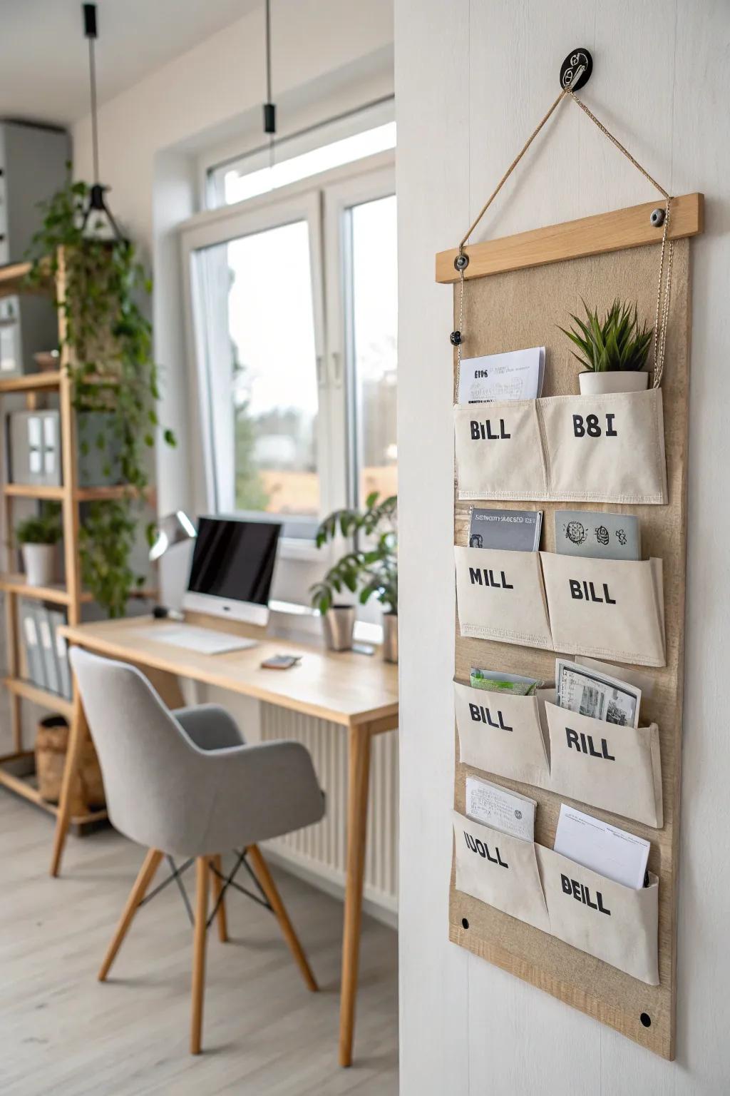 A bespoke wall organizer that is both beautiful and functional.