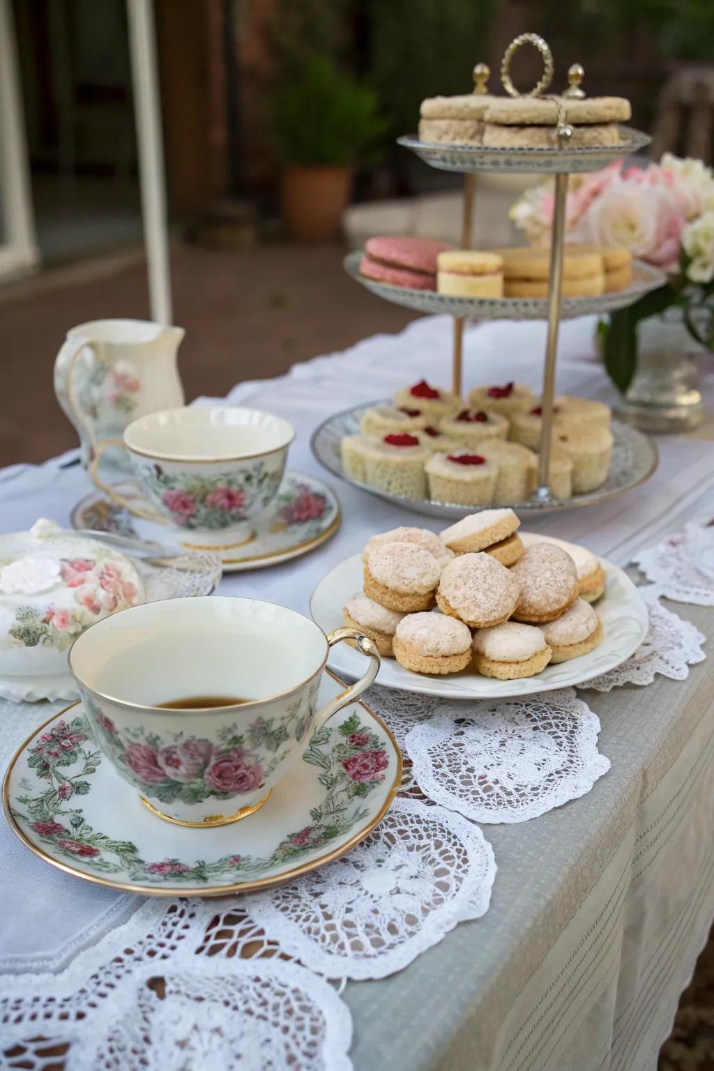 Savor a timeless afternoon with the grace of a vintage tea gathering.