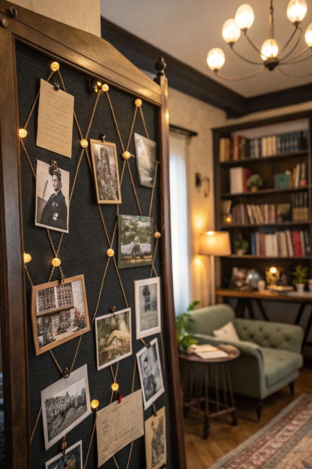 Introduce a nostalgic flair to your area through the vintage allure of your display board.
