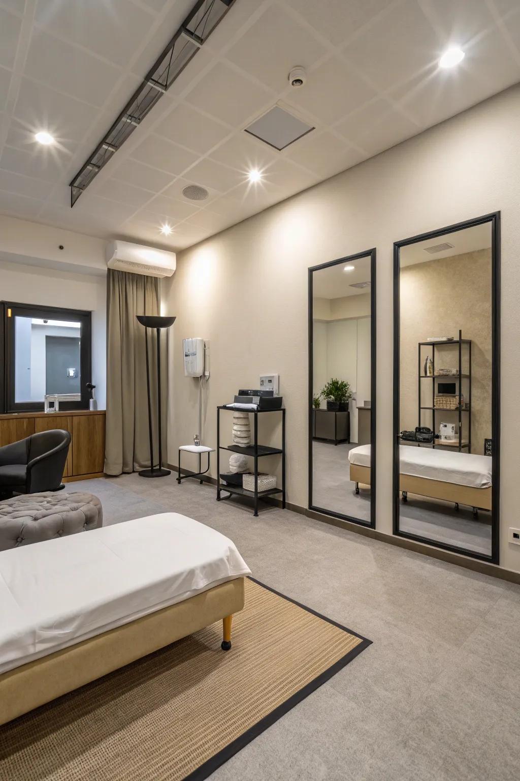 Simple design brings peace to the room.
