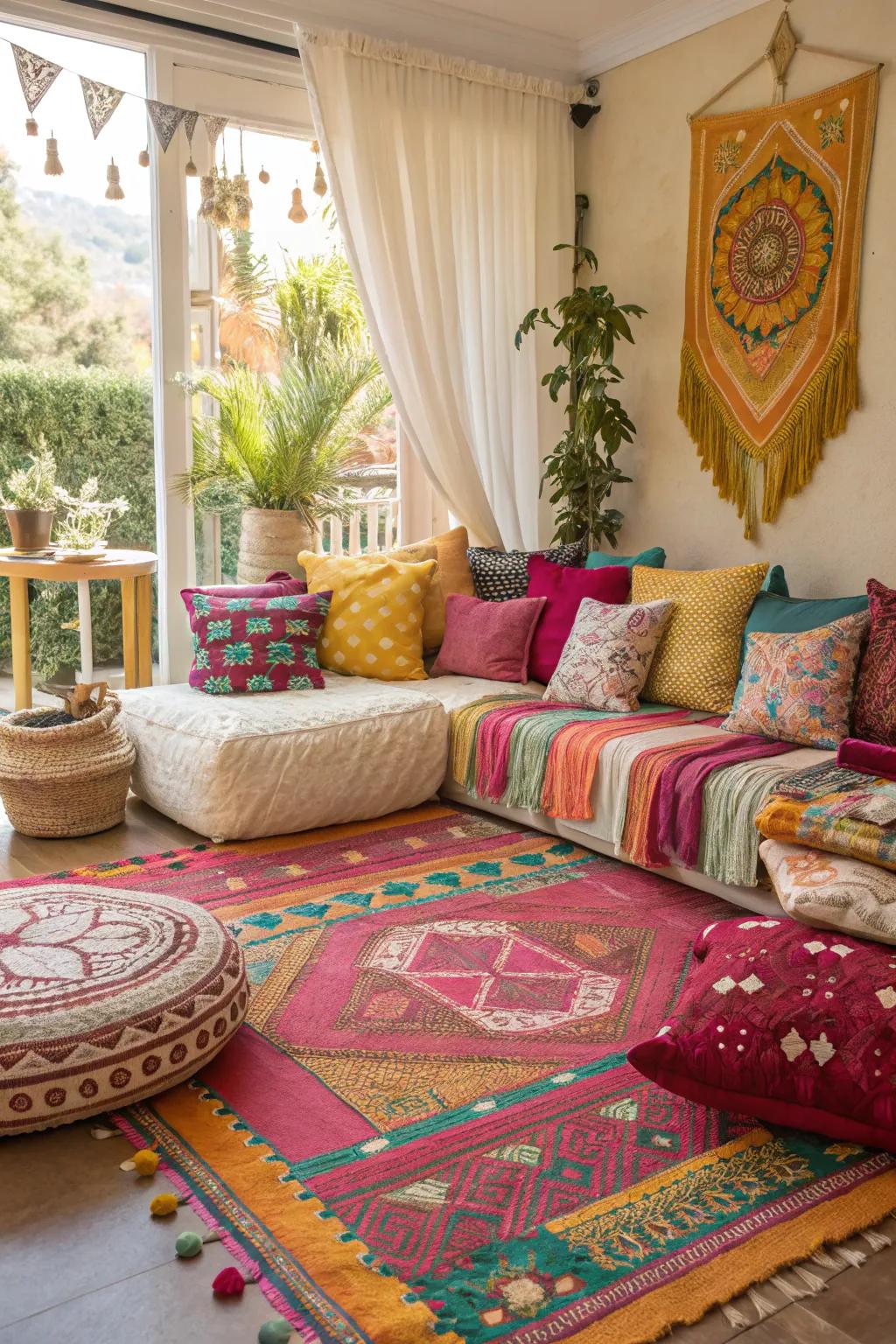 Shade and designs breathe vitality into your bohemian retreat.