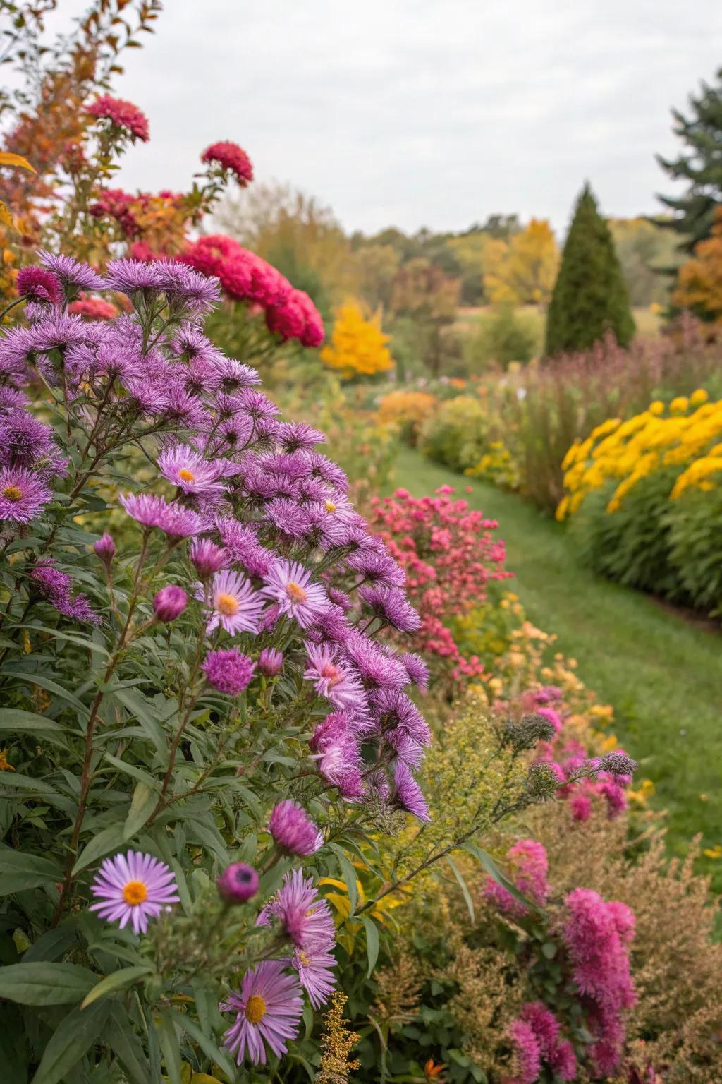Starflowers bring an element of autumnal charm to the Flutterby Plant arrangement.