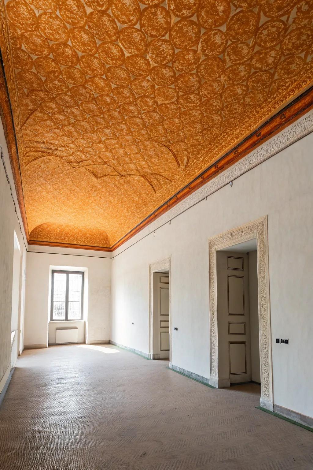 Introduce a hint of modern elegance with a subtle citrus skin texture.