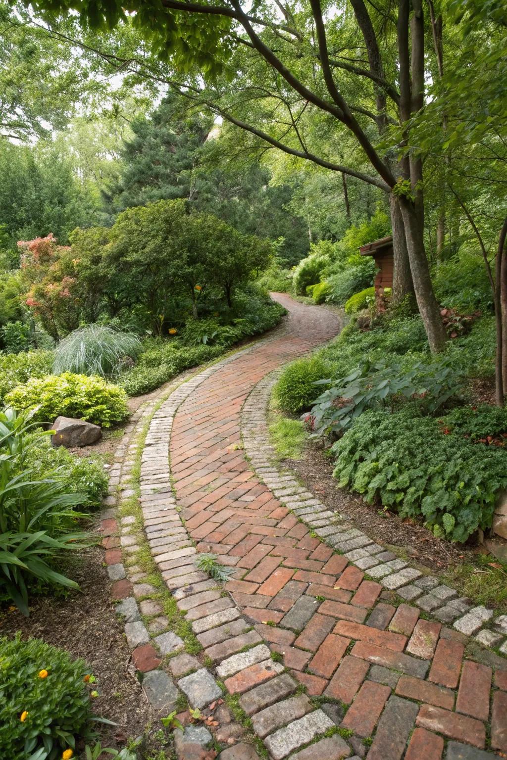 Recycled materials add character and sustainability to your driveway.